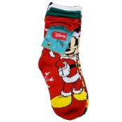 Wholesale - 5pk MICKEY MOUSE MERRY MERRY CREW SOCKS SIZE 6-8, UPC: 193159222598